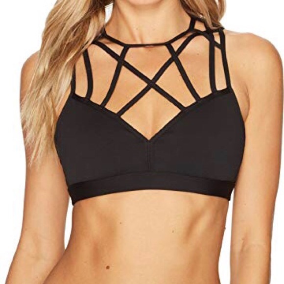 reebok strappy sports bra